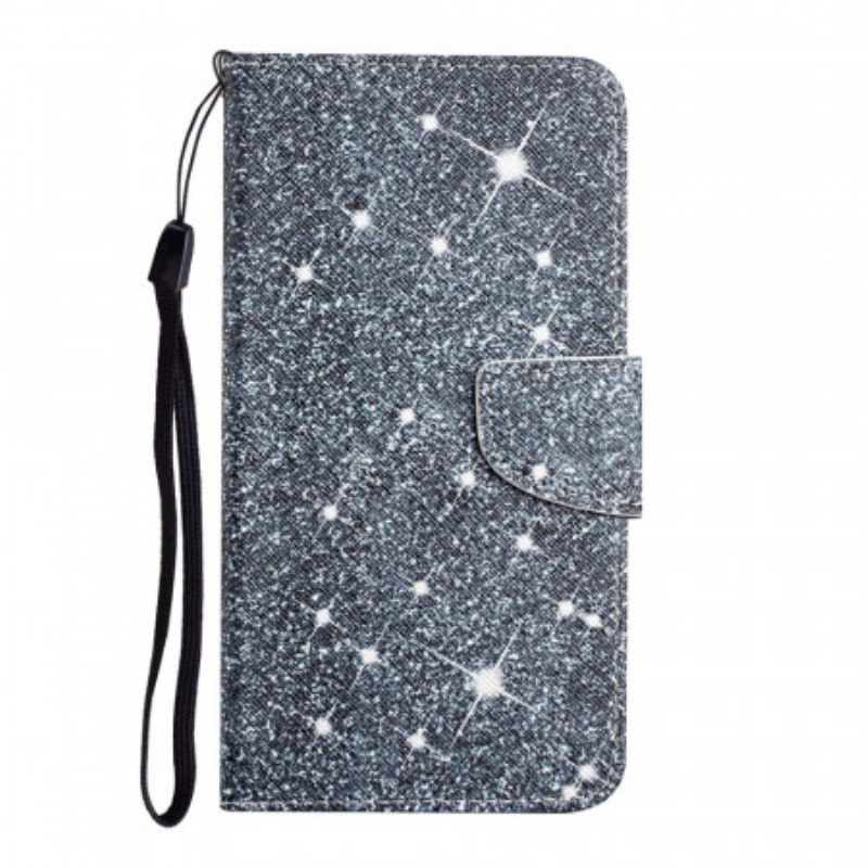 Θήκη Flip Samsung Galaxy S22 Ultra 5G με κορδονι Strappy Sequins